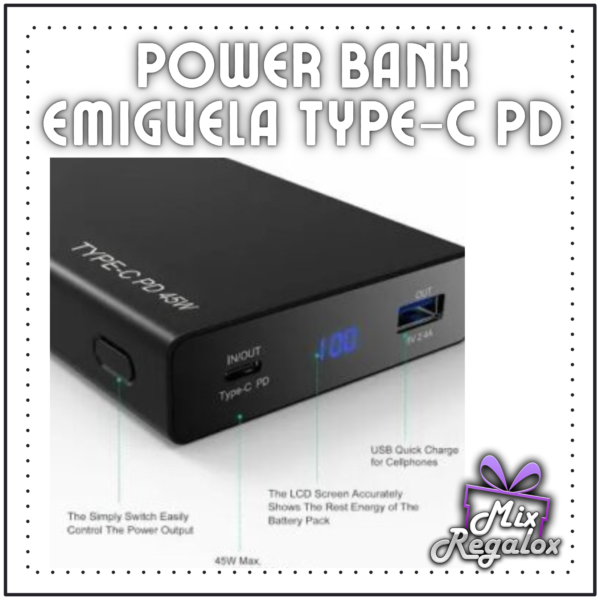 Power Bank EMIGVELA Type-C PD