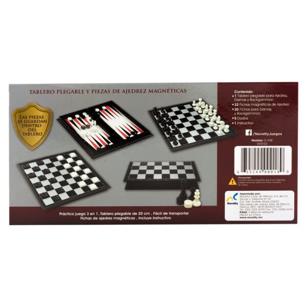 SET DE JUEGOS 3 EN 1 MAGNETICO D-018 - Imagen 2