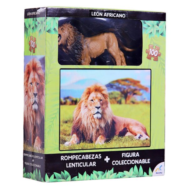 ROMPECABEZAS LENTICULAR 100 PIEZAS CON FIGURA JCA-2446T