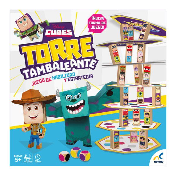 JUEGO TORRE TAMBALEANTE DISNEY CUBES JCA-2427 - Imagen 2