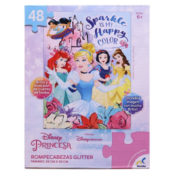 ROMPECABEZAS ESPECIAL GLITTER PRINCESAS JCA-3095 - Imagen 4