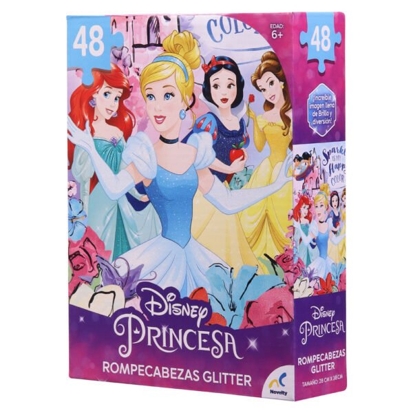 ROMPECABEZAS ESPECIAL GLITTER PRINCESAS JCA-3095 - Imagen 2